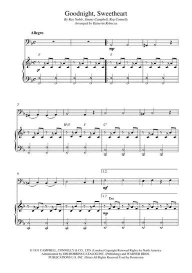 Goodnight Sweetheart (arr. Kaiserin Rebecca)