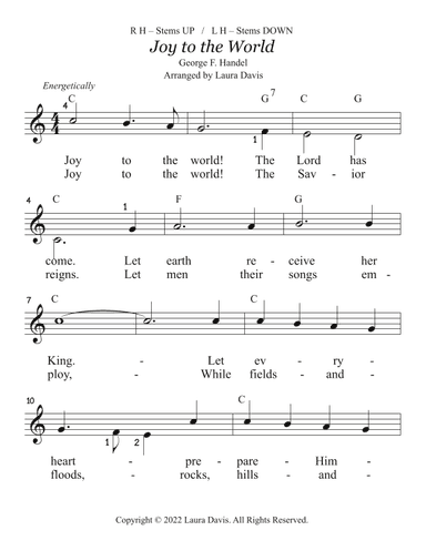 Joy to the World (Primer) (arr. Laura Davis)