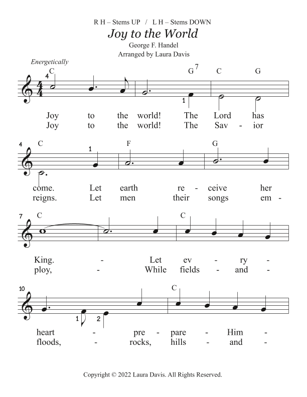 Joy to the World (Primer) (arr. Laura Davis)
