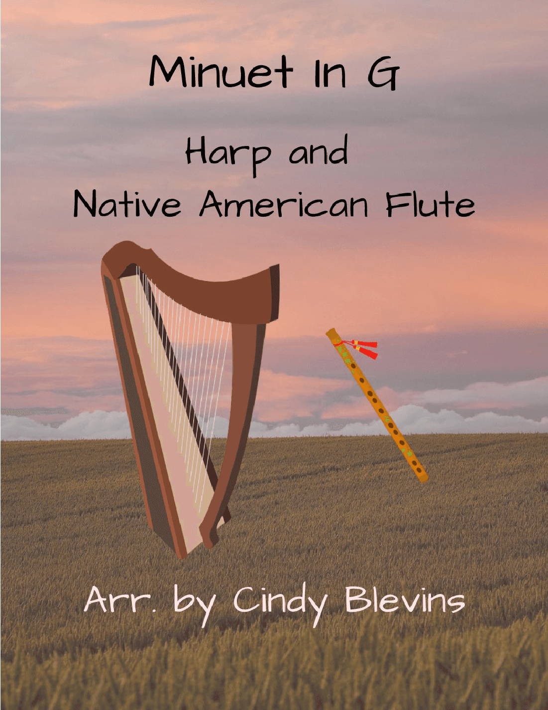 Minuet in G, for Harp and Native American Flute (arr. Cindy Blevins)