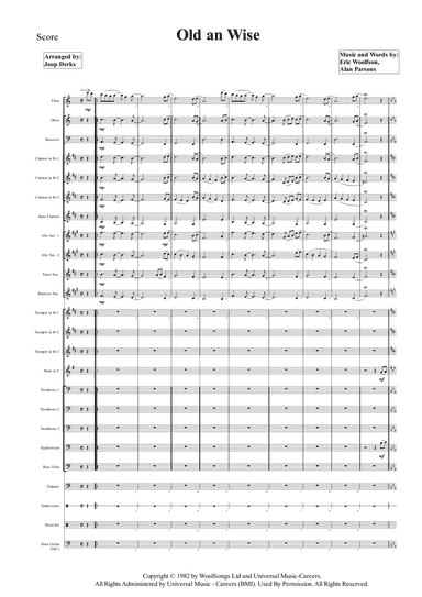 Old And Wise (arr. Joop Derks)