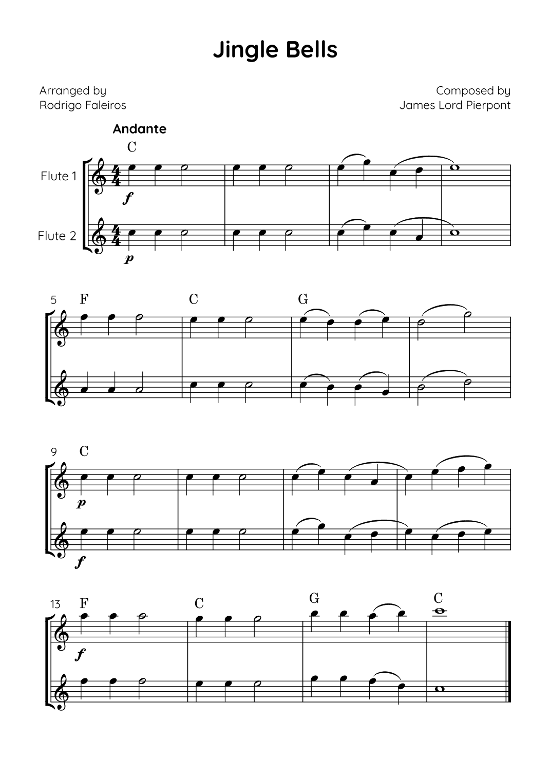 Jingle Bells (arr. Rodrigo Faleiros)