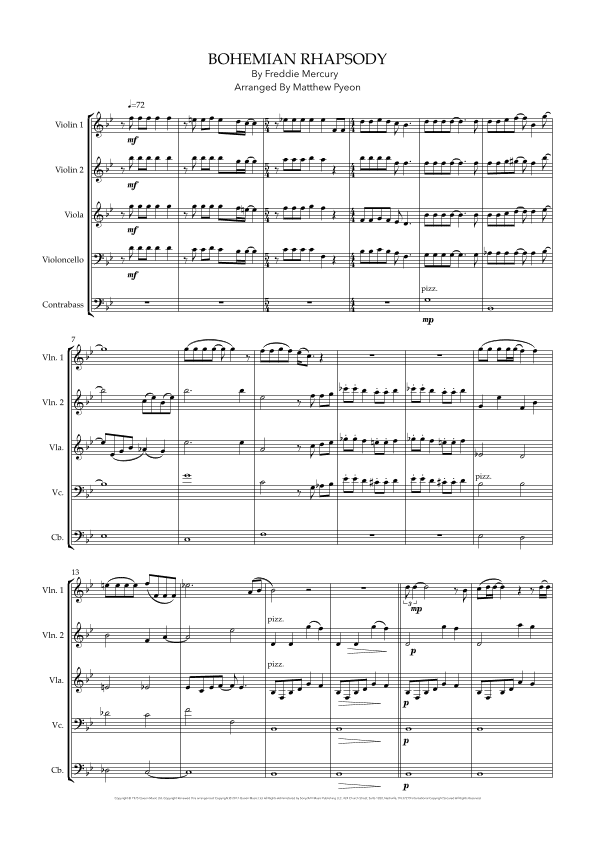 Bohemian Rhapsody (arr. Matthew pyeon)