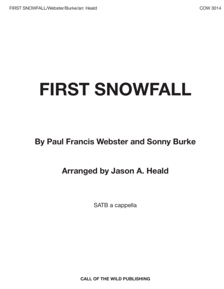First Snowfall (arr. Jason A. Heald)