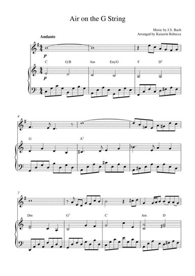 Air on the G String (arr. Kaiserin Rebecca)