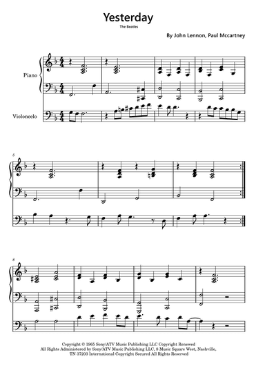 Yesterday (arr. Funtom)
