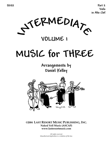 Intermediate Music for Three, Volume 1, Part 2 Viola 52122DD (arr. Daniel Kelley)