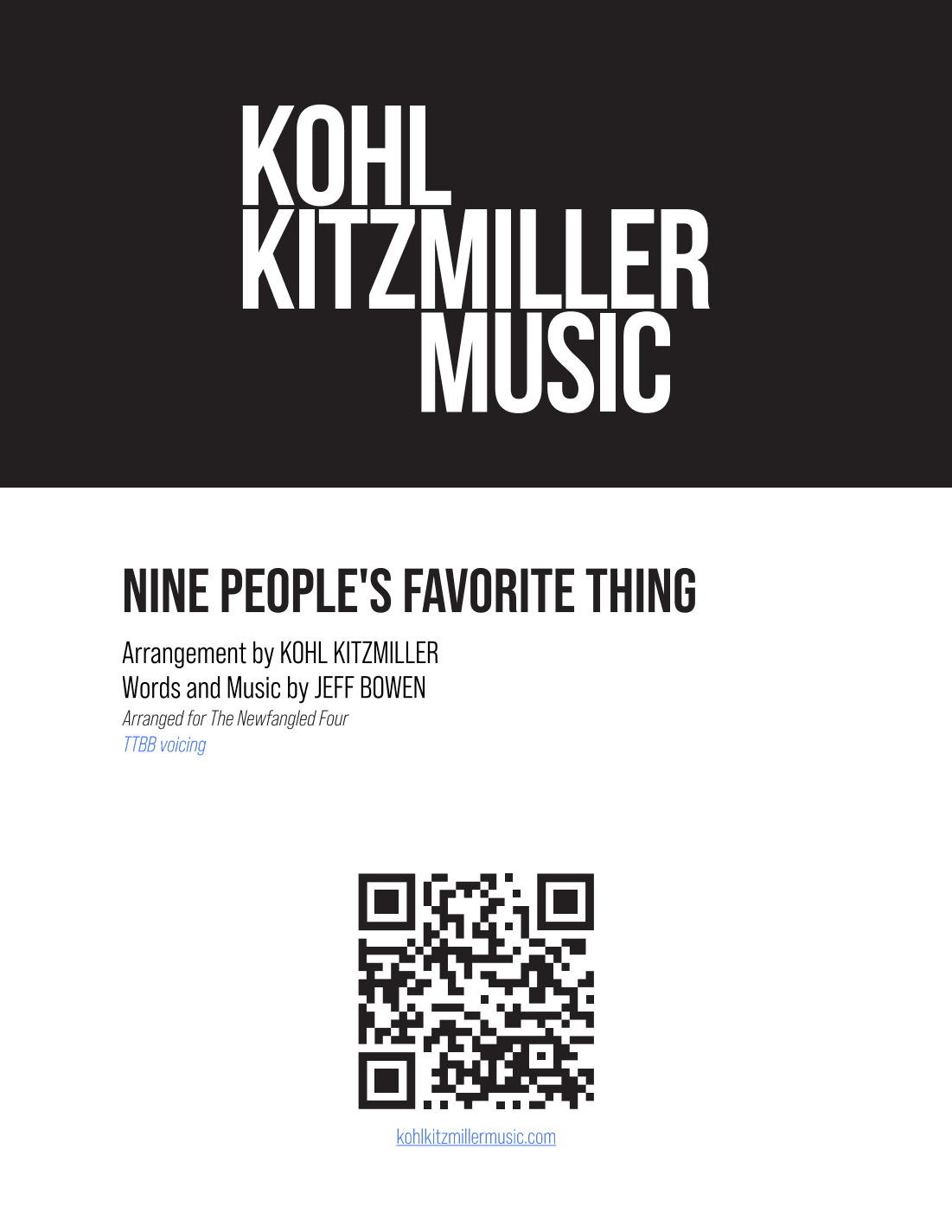 Nine People's Favorite Thing (arr. Kohl Kitzmiller)