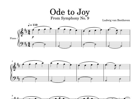 Ode to Joy (from Symphony No. 9) (arr. Felipe Queiroga)