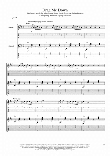 Drag Me Down (arr. Antonius Agung Setiawan)