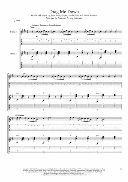 Drag Me Down (arr. Antonius Agung Setiawan)