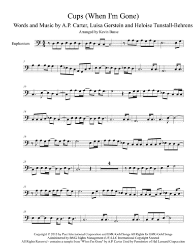 Cups (When I'm Gone) (arr. Kevin Busse)