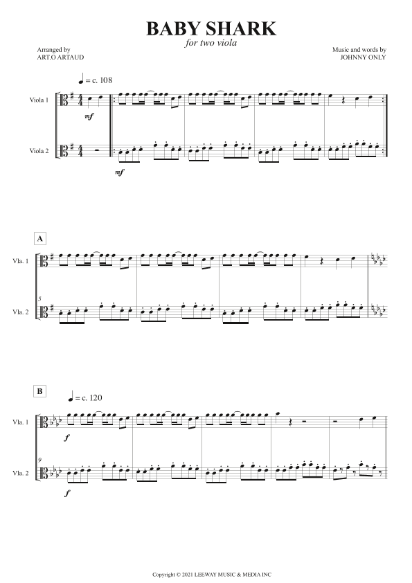 Baby Shark (arr. Art.o Artaud)