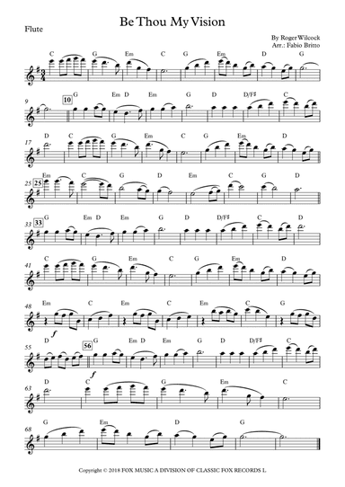 Be Thou My Vision (arr. Fabio Britto)