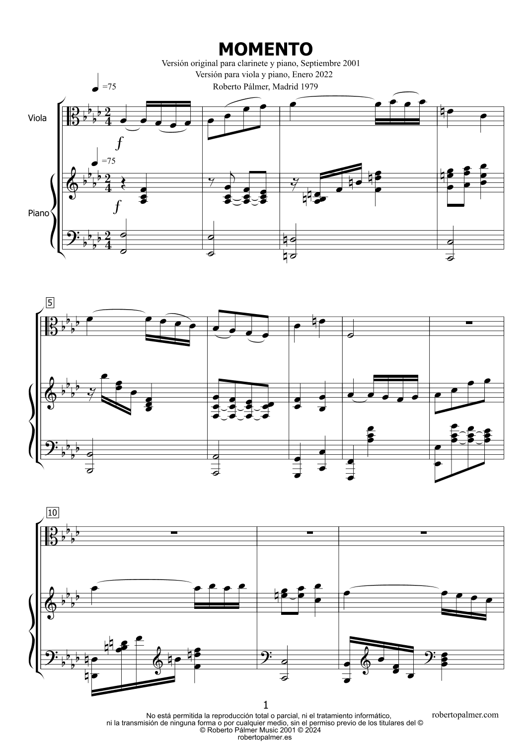 Momento (viola version)