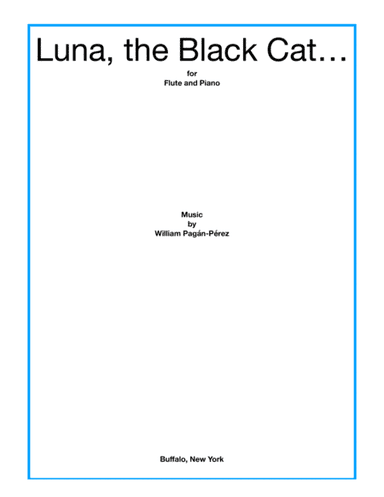 Luna, The Black Cat for Flute and Piano