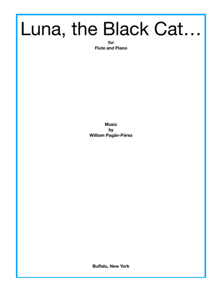 Luna, The Black Cat for Flute and Piano