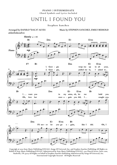 Until I Found You (arr. Danilo "Daca" Alves)