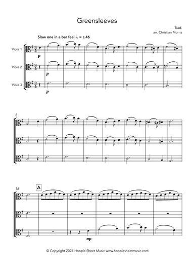 Greensleeves (Fantasy) (arr. Christian Morris)