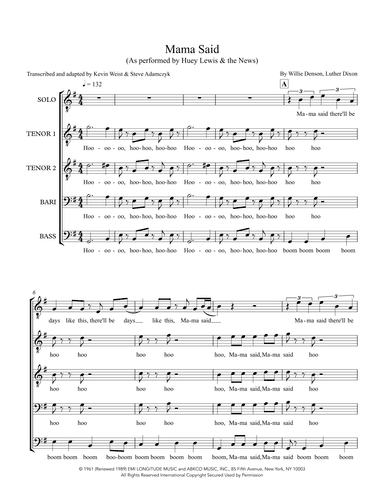 Mama Said (arr. Kite & String Music)