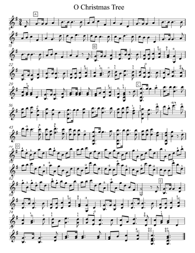 O Christmas Tree - Solo Violin (arr. Hannah Strickland)
