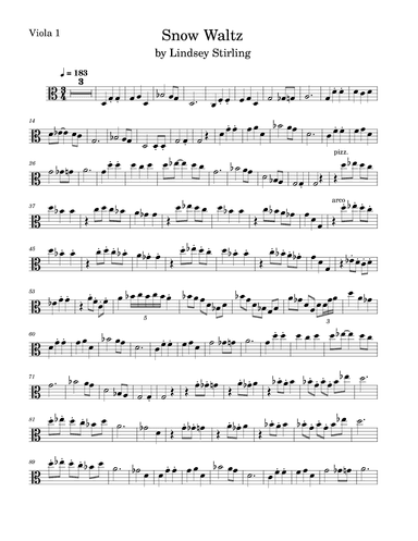 Snow Waltz (arr. Anya Alston)