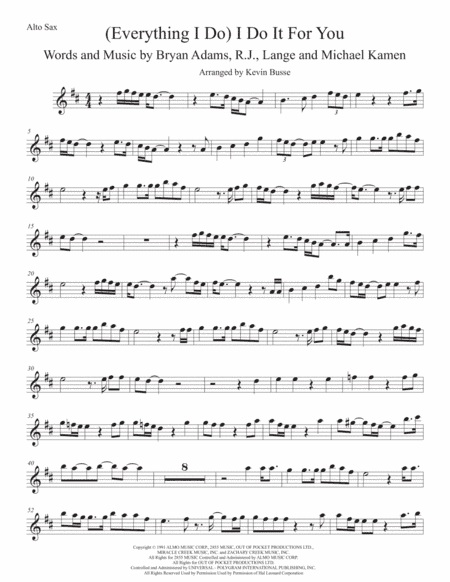 (Everything I Do) I Do It For You (arr. Kevin Busse)