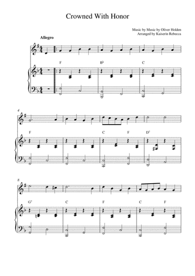 Crowned With Honor (arr. Kaiserin Rebecca)
