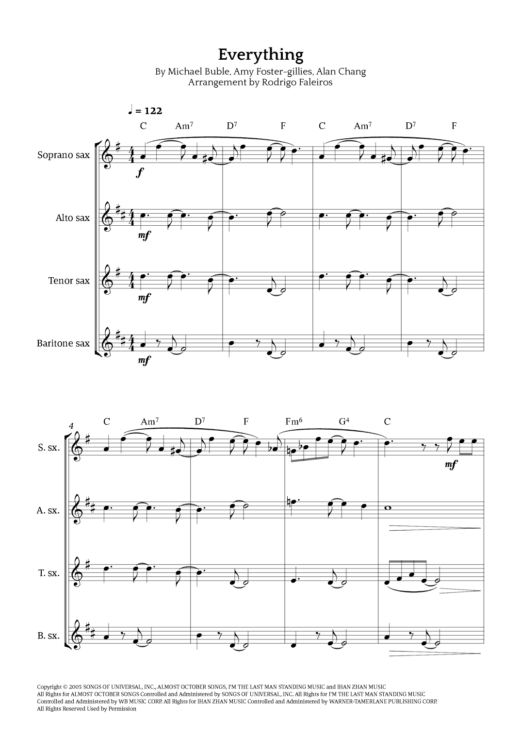 Everything (arr. Rodrigo Faleiros)