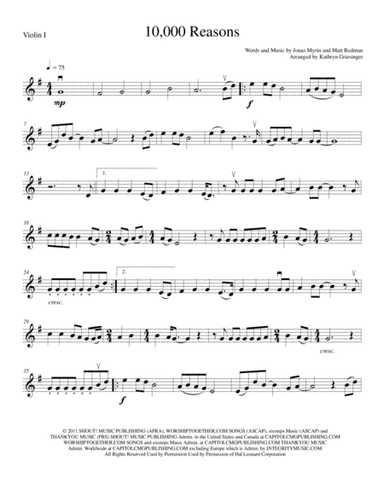 10,000 Reasons (Bless The Lord) (arr. Kathryn Griesinger)
