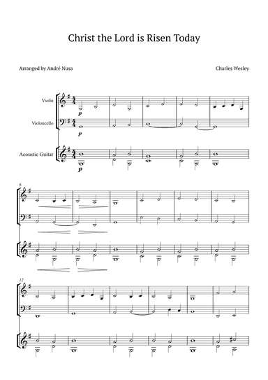 Christ the Lord is Risen Today (arr. André Nusa)