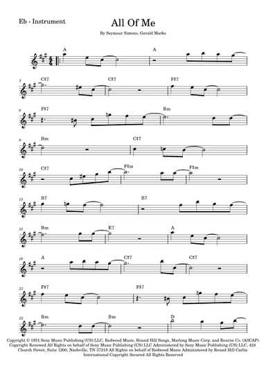 All Of Me (arr. Fabio Eduardo de Oliveira)