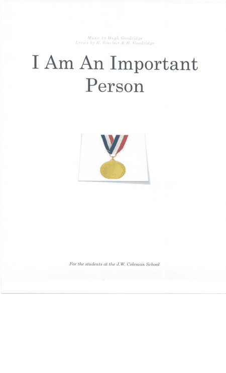 I Am An Important Person