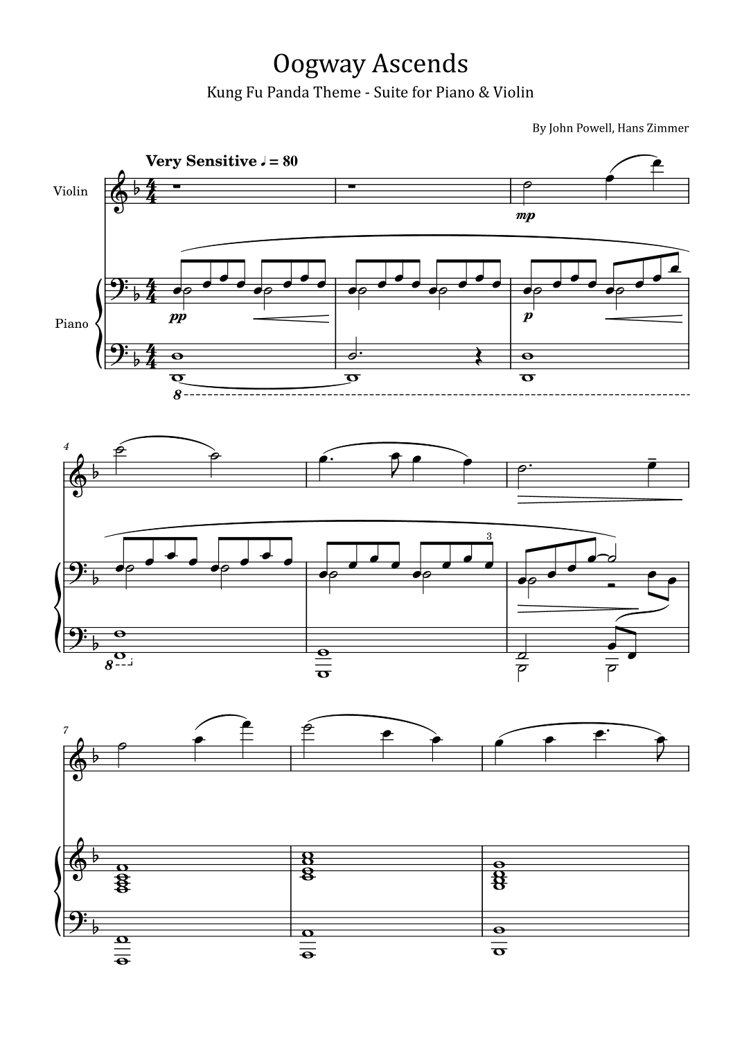 Oogway Ascends (arr. poon)