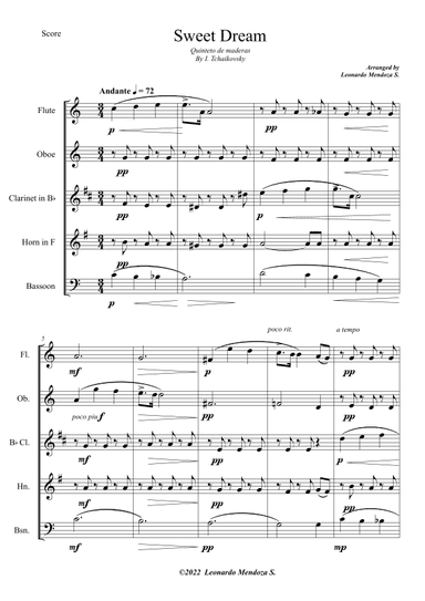 Sweet dreams (arr. Leonardo Mendoza S.)