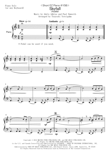 Skyfall (arr. Tsuyoshi Yoroiguma)