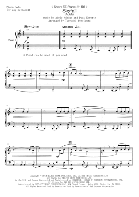 Skyfall (arr. Tsuyoshi Yoroiguma)