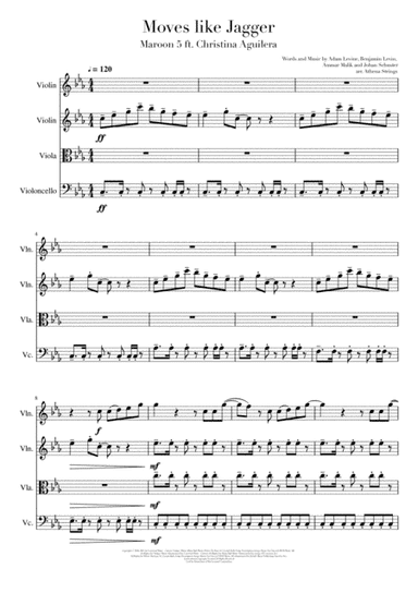 Moves Like Jagger (arr. Athena Strings)
