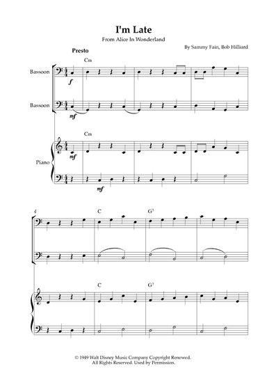 I'm Late (arr. Karen Gueiros)