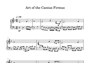 Art of the Cantus Firmus