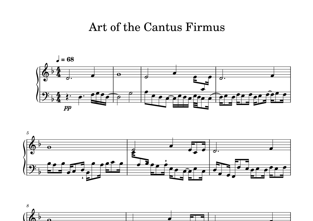 Art of the Cantus Firmus