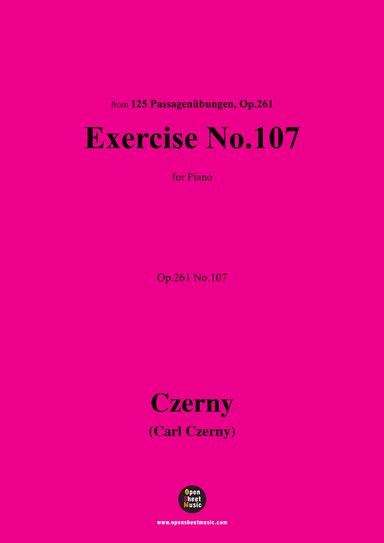 C. Czerny-Exercise No.107,Op.261 No.107 (arr. OSM Press)