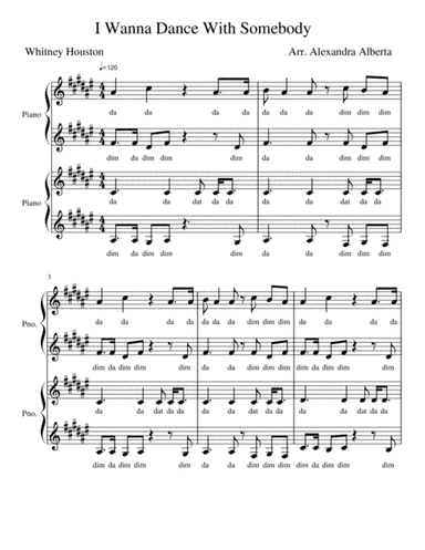 I Wanna Dance With Somebody (arr. Alexandra Alberta)