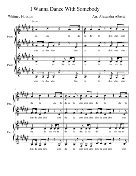 I Wanna Dance With Somebody (arr. Alexandra Alberta)