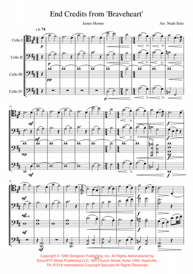 For The Love Of A Princess (arr. Noah Seitz)