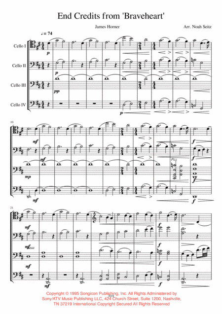 For The Love Of A Princess (arr. Noah Seitz)