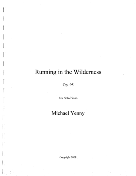 Running in the Wilderness, op. 95