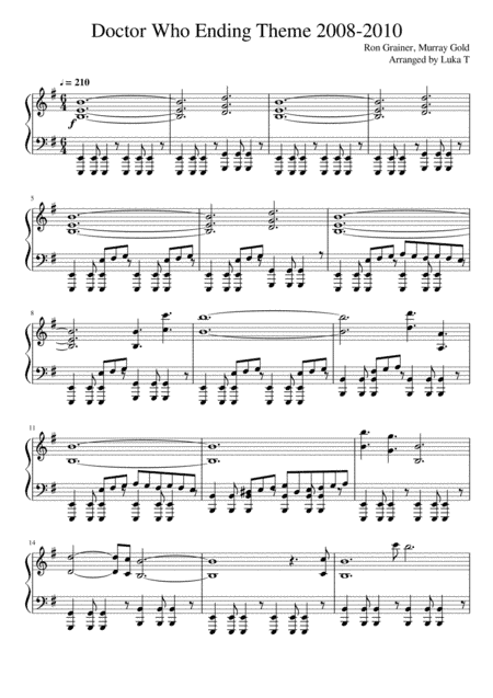 Doctor Who Theme (arr. Luka T)