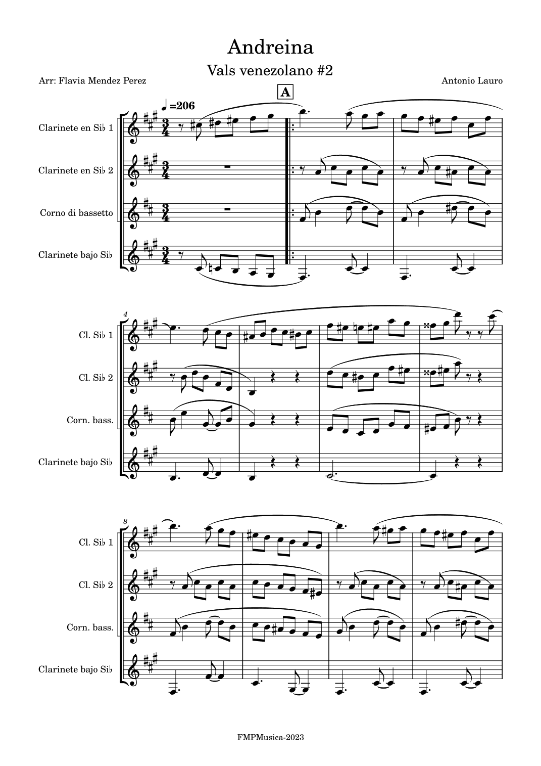 Andreina. Vals Venezolano # 2 (arr. Flavia Méndez)