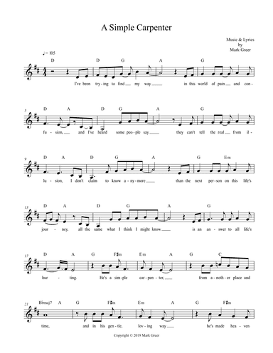 He's a Simple Carpenter